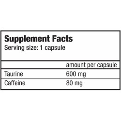 Caffeine & Taurine capsules Biotech Usa