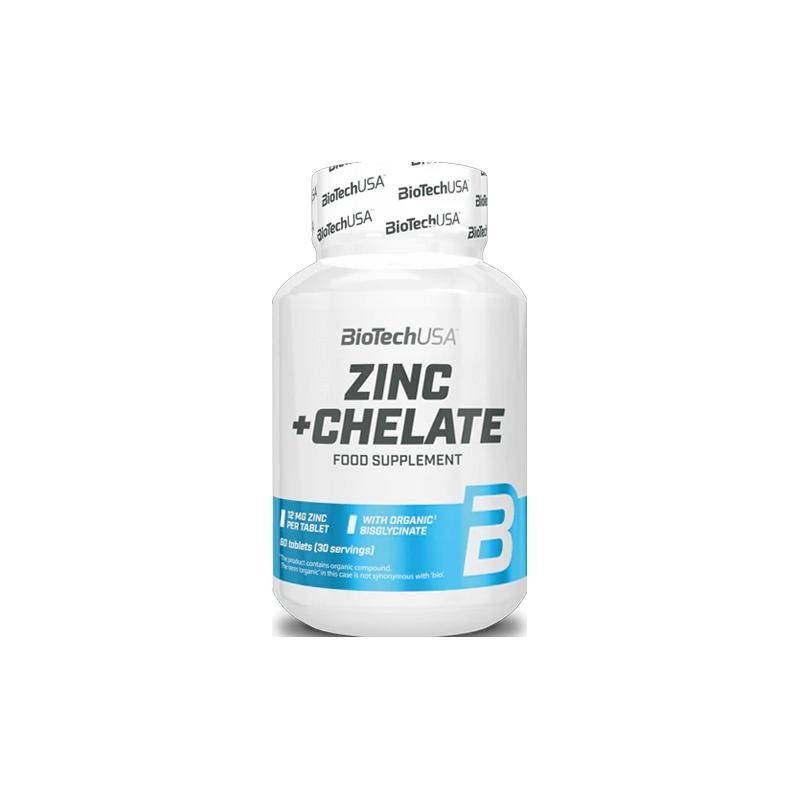 Zink + Chelat Biotech USA, 60 Tabletten