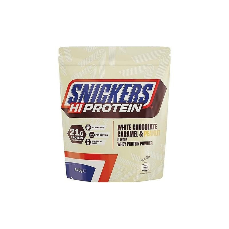 Proteina Whey Snickers White - proteina de suero 875g, 25 servicios