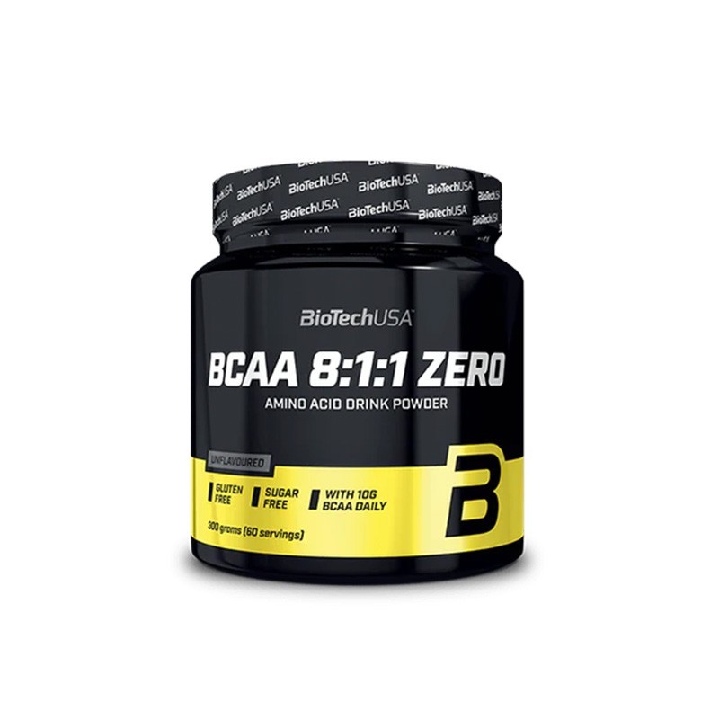 Aminoacidos BCAA 8:1:1 puros BiotechUSA 300g  sin sabor