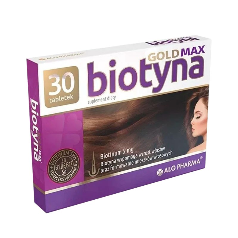 Biotina Gold Max, 30 tabletas AlgPharma