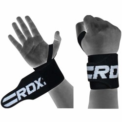 RDX W2 MUÑEQUERAS PARA LEVANTAMIENTO DE PESO, Negro