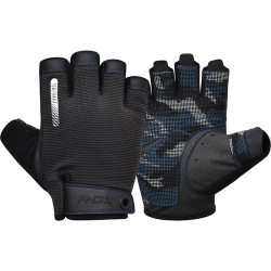 RDX T2 GUANTES DE LEVANTAMIENTO DE PESAS, Azul