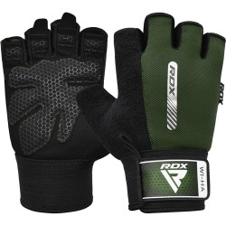 RDX W1 GUANTES DE GYM, Verde Militar