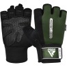 RDX W1 GYM WORKOUT GLOVES, Army Green