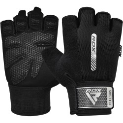 RDX W1 GUANTES DE GYM, Negro