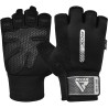 RDX W1 GYM WORKOUT GLOVES, Black