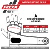 RDX X1 Empuñaduras Levantamiento Pesas, Azul