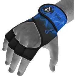 RDX X1 Weightlifting Grips, Blue