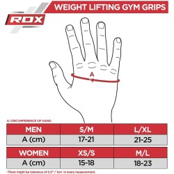 RDX R1 Weightlifting Grips, Blue