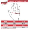 RDX R1 Weightlifting Grips, Blue