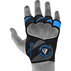RDX R1 Weightlifting Grips, Blue