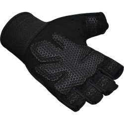RDX W1 Gym Workout Gloves, Black