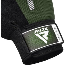 RDX W1 Gym Workout Gloves, Army Green
