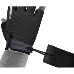 RDX T2 Weightlifting Gloves, Blue