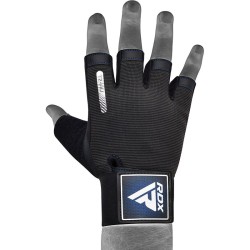 RDX T2 Weightlifting Gloves, Blue
