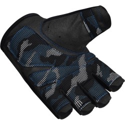 RDX T2 Weightlifting Gloves, Blue