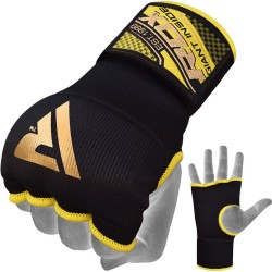 RDX Gel Inner Gloves With 75Cm Wrist Strap For Boxing, MMA, Muay Thai, Black