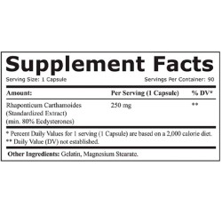 Ökdysteron Ecdysterone 250, Everbuild, 90 Kapseln