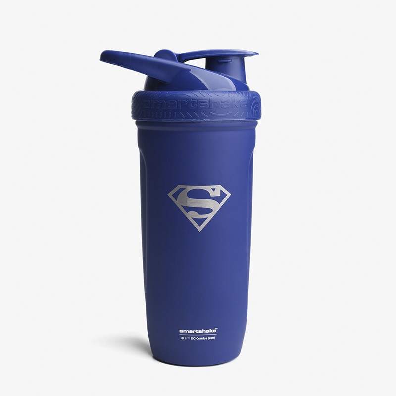 Superman Reforce Stainless Steel Shaker, Smartshake