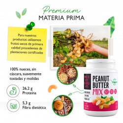 Mantequilla 3 frutos secos: Cacahuetes, Anacardos y Almendras, 1Kg