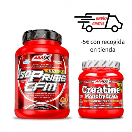 Mallorca - Amix - Creatina Monohidrato 300g + proteina ISO Prime CFM 1kg