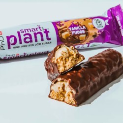 Barrita proteica vegana Smart Plant Bar PhD, Vainilla Caramelo
