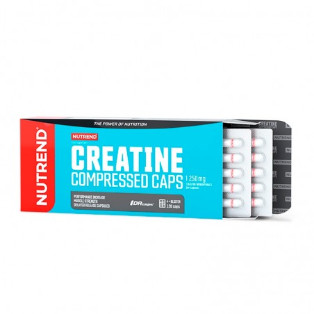 Creatine in compressed capsules, 120 capsules, Nutrend