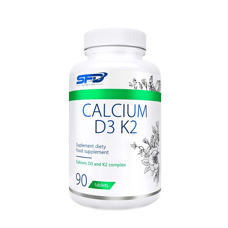 Calcium + Vitamin D3 + Vitamin K2, 90 Kapseln, SFD