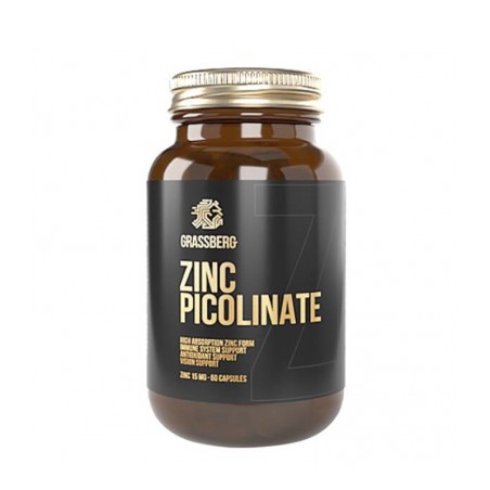 Zinc Picolinate 15mg Grassberg 60 Capsules