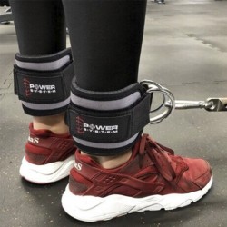Glutes Ankle straps - cuffs for cable, Ankle Straps Gym Babe, Power System
