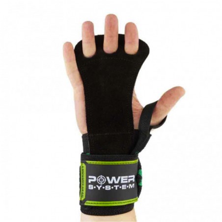 Adjustable Leather Crossfit Grips Power System