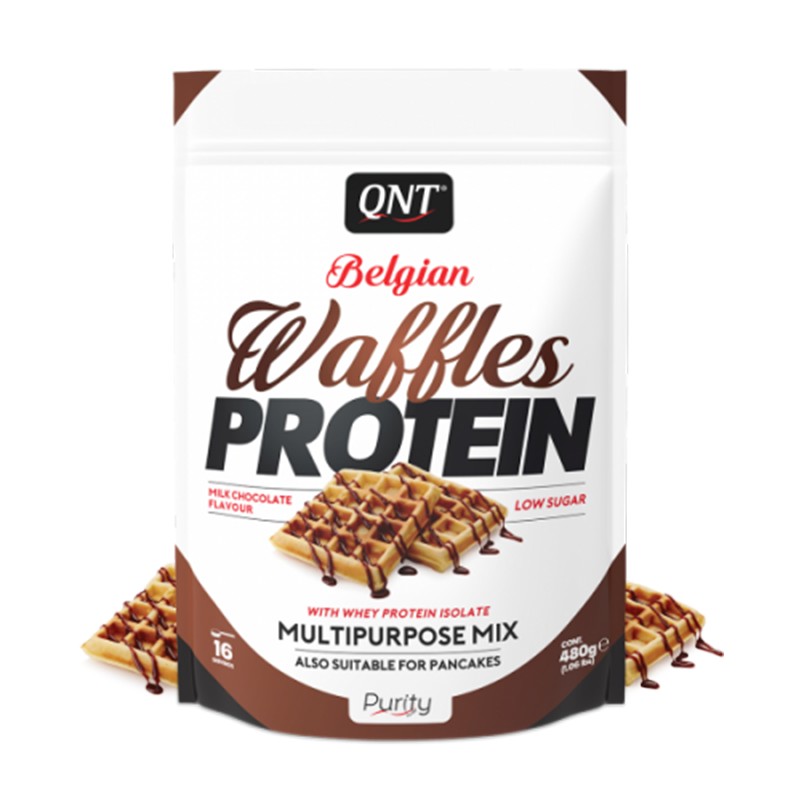 Qnt Belgian Waffles - Protein-Waffelmischung, Milch Schokolade