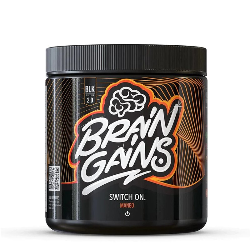 Nootropico Brain Gains Switch On 2.0 Black Edition, 40 servicios