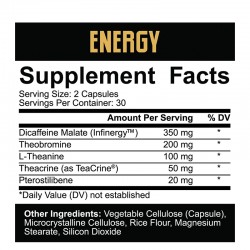 5% Core Energy - cafeina de accion prolongada 5% Nutrition Rich Piana