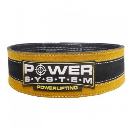 Cinturon Hebilla de Palanca, Cuero de 10mm grosor, Lever Belt, Power System, amarillo