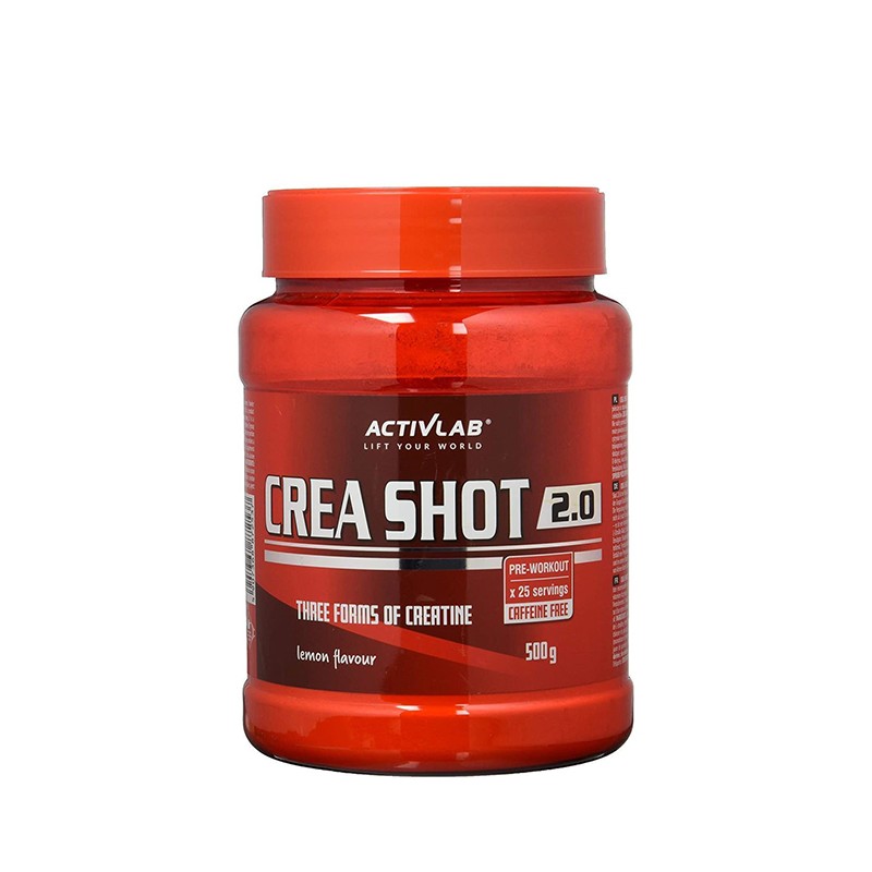 Caffeine-free Pre-Workout Crea Shot 2.0, Activlab, 25 servings