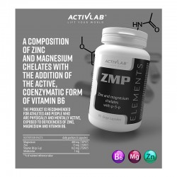 ZMP Elements, Zinc Magnesio vitamina B6, 90 capsulas, Activlab
