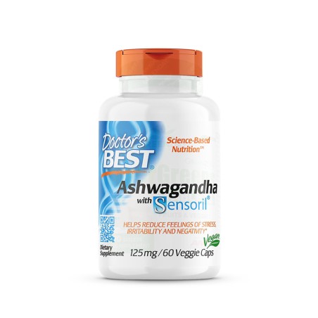 Doctor's Best Ashwagandha with Sensoril, 125 mg, 60 Veggie Caps