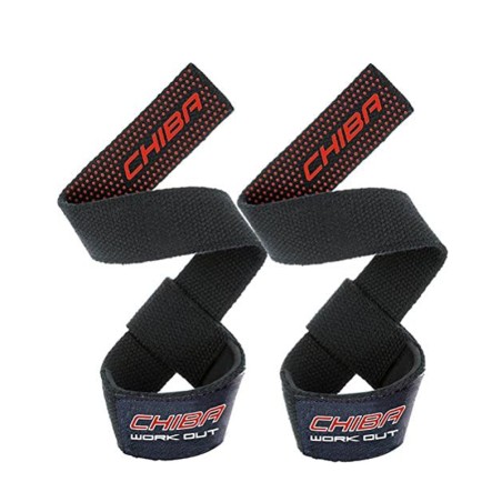 Chiba Lifting Straps, black - red
